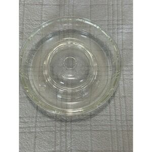 Vintage 40's GLASBAKE Queen Anne Glass Ring Mold Bundt Cake ~Jello Mold Dish USA